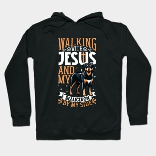 Jesus and dog - Beauce Sheepdog Hoodie